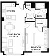 Kimball Towers A1B floor plan